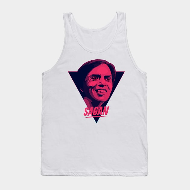 Carl Sagan - 80s Tank Top by TheSnowWatch